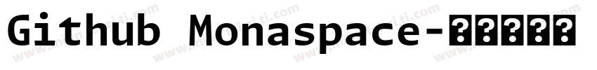 Github Monaspace字体转换
